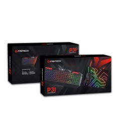 Клавіатура Fantech P31 + миша + килимок (Чорний)